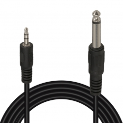 Powermaster pm-15917 6.3 mm gitar to 3.5 mm stereo 140 cm kablo (ara kablo)