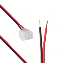 Powermaster PM-16735 2 Pin 6X12MM Tek Yönlü Iğneli Neon Soketi Konnektör Kablo 12 Volt Fişi Aparatı (15 CM)