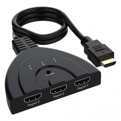 Powermaster PM-17229 3 Giriş 1 Çıkış HDMI Switcher Toplayıcı Kablo