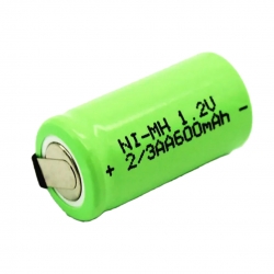 Powermaster pm-17934 1.2 volt 600 mah ni-mh 2/3aa şarj edilebilir puntali lityum pil
