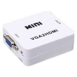 Powermaster pm-18698 vga to hdmi ses çikişli mini model dönüştürücü