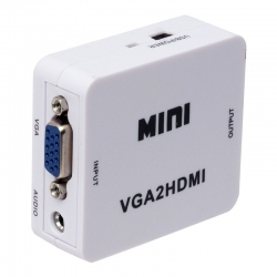 Powermaster pm-18698 vga to hdmi ses çikişli mini model dönüştürücü