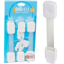 Powermaster pm-19330 silikon çekmece dolap çocuk kilidi 3m yapiştiricili 6 adet