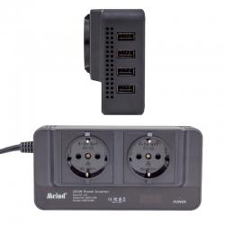 Powermaster pm-19827 12 volt - 200 watt 4 usbli dijital çakmaktan power inverter