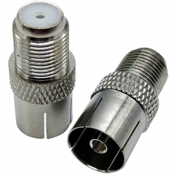 Powermaster pm-2026 f konnektör dişi/60 ohm dişi çevirici