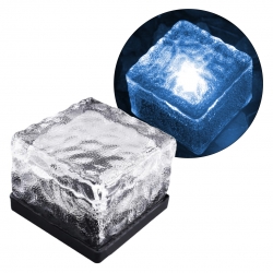 Powermaster pm-21649 solar ledli mavi tuğla görünümlü bahçe dekorasyon aydinlatma