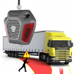 Powermaster pm-21671 tir - kamyon kör nokta uyari ve acil aydinlatma cihazi - sensörsüz (türkçe dil)