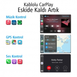 Powermaster pm-24508 wireless kablosuz apple iphone carplay ekran yansitma (versiyon 4.0)