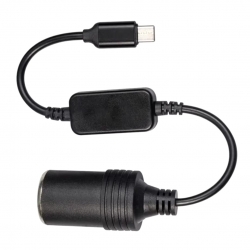 Powermaster pm-24759 type-c 5 volt to 12 volt çakmak fiş çevirici