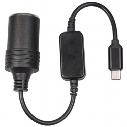 Powermaster PM-24759 Type-C 5 Volt To 12 Volt Çakmak Fiş Çevirici