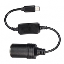 Powermaster PM-24759 Type-C 5 Volt To 12 Volt Çakmak Fiş Çevirici