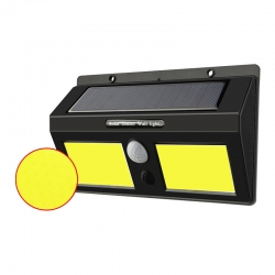 Powermaster pm-2520 96 smd ledli sensörlü çiftli solar cob led duvar tipi aplik