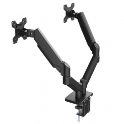 Powermaster PM-252D 13-32' Amortisörlü Stand Çift Kol LCD-LED Gaming Monitör Tutucu Stand Askı Aparatı