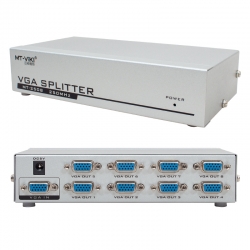 Powermaster pm-2553 1920x1440 250 mhz 8 port vga dağitici splitter