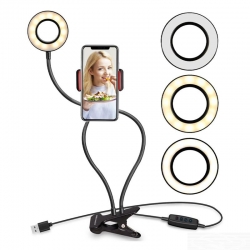 Powermaster pm-2577 akrobatik işikli youtuberlar için telefon tutacaği