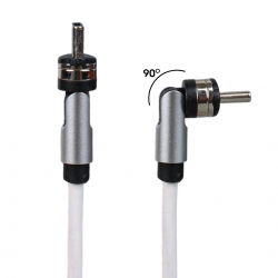 Powermaster pm-25905 beyaz 3in1 (type c- lightning- micro usb) manyetik uç taşinabilir şarj kablosu