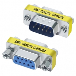 Powermaster PM-26520 DB9 RS232 Erkek-Dişi (M2F) 9 Pin Çevirici Ara Adaptör