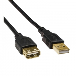 Powermaster pm-31240 siyah usb 2.0 10 metre uzatma kablosu