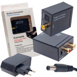 Powermaster pm-32145 optik to rca çevirici adaptörlü  (digital to analog çevirici)