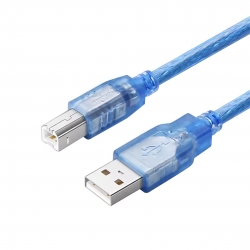 Powermaster pm-3267 3 metre şeffaf mavi usb 2.0 yazici kablosu