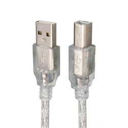 Powermaster PM-3267 3 Metre Şeffaf USB 2.0 Yazıcı Kablosu