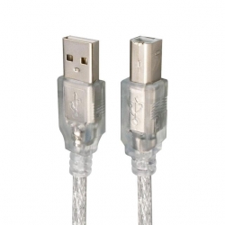 Powermaster PM-3267 3 Metre Şeffaf USB 2.0 Yazıcı Kablosu