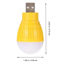 Powermaster PM-34389 USB Beyaz Gece Lambası Mini Ampul Aydınlatma