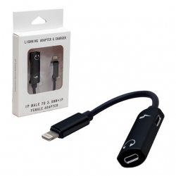 Powermaster PM-3770 2İn1 Lightning Girişli Şarj Ve Kulaklık Çevirici Kablo