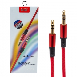 Powermaster pm-3777 3.5 mm 1.2 metre erkek/erkek kirmizi stereo aux kablo