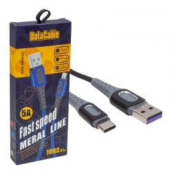 Powermaster pm-3785 usb-a to type-c 5 amper şarj ve data veri kablosu (1 metre)