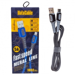 Powermaster pm-3785 usb-a to type-c 5 amper şarj ve data veri kablosu (1 metre)