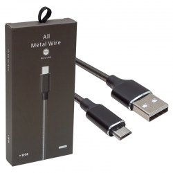 Powermaster pm-3793 samsung metal örgülü data ve şarj kablosu