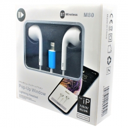 Powermaster pm-3808 lightining girişli kablolu kulaklik (bluetooth ile çalişir)