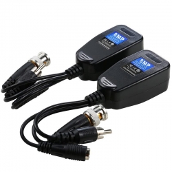Powermaster pm-3899pva bnc to rj45 video balun + power + audio konnektör
