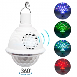 Powermaster pm-4191 bluetooth destekli animasyonlu 10 watt şarjli ufo tip disko topu
