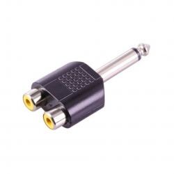 Powermaster pm-4210 6.3 mm mono erkek/2 rca dişi çevirici jack