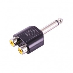 Powermaster PM-4210 6.3 Mono Erkek-2 Rca Dişi Çevirici Jack
