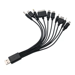 Powermaster pm-4309 çok fonksiyonlu 10lu usb şarj aleti kablo