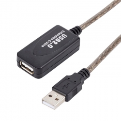 Powermaster pm-4493 5 metre şeffaf usb 2.0 uzatma kablosu