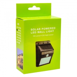 Powermaster pm-4528 solar sensörlü duvar tipi 20 ledli duvar aplik