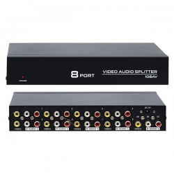 Powermaster pm-4832 8 port video audio dağitici (1024x768-85hz)