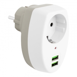 Powermaster pm-4911 10 amper - 2500 watt 2 usbli tekli termal akim korumali priz