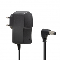 Powermaster pm-5742 12.6 volt - 0.35 amper 5.5*2.5 mm uçlu plastik kasa priz tipi adaptör