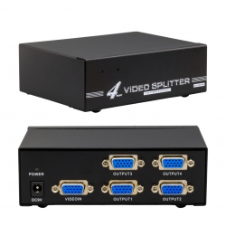 Powermaster pm-6228 4 port 250 mhz monitör çoklayici vga splitter dağitici