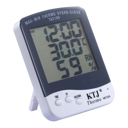 Powermaster pm-6233 termometre oda tipi ekranli sicaklik ve nem ölçer - saat özellikli