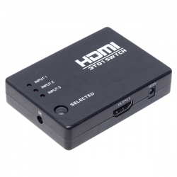 Powermaster pm-6853 3 giriş 1 çikiş hdmi switcher toplayici kumandali adaptörsüz