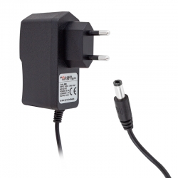 Powermaster pm-8118 12 volt - 1 amper 5.5*2.5 mm uçlu plastik kasa priz tipi adaptör