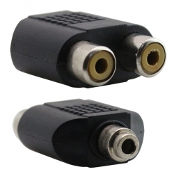 Powermaster pm-8492 3.5 mm stereo dişi/2 rca dişi çevirici jack
