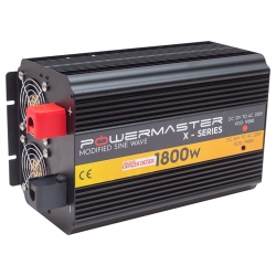 Powermaster pwr1800-24 çift dijital ekran 24 volt - 1800 watt modified sinus wave inverter