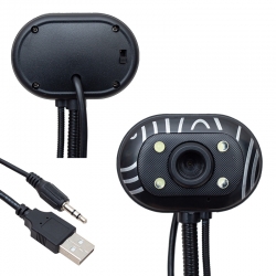 Powermaster pwr-2967 cmos 640x480 mikrofonlu 4 ledli usb webcam pc kamera